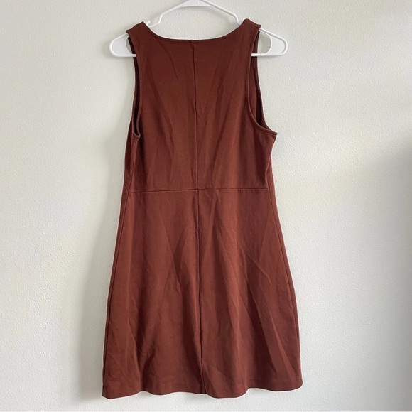 Everlane Orange Sheath Mini Dress Scoop Neck Sleeveless - Picture 2 of 4